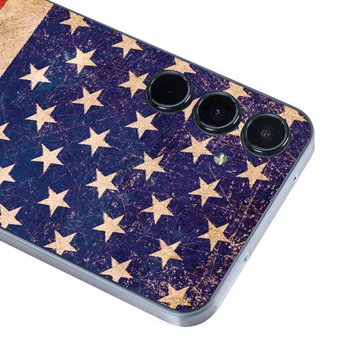 Distressed American Flag Galaxy A35 5G Skin
